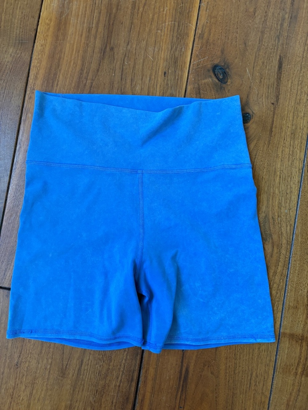 Vuori Bright Blue High-Rise Bike Shorts
